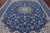 Blue Persian Nain Hand Knotted Wool & Silk Rug 8' 11" X 12' 4" - Q24046