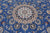 Blue Persian Nain Hand Knotted Wool & Silk Rug 8' 11" X 12' 4" - Q24046