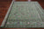 Green 8' 2" X 10' 4" Persian Nain Wool & Silk Hand Knotted Rug - Q24049