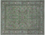 Green 8' 2" X 10' 4" Persian Nain Wool & Silk Hand Knotted Rug - Q24049