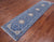 Blue 2' 8" X 10' 3" Persian Nain Handmade Wool & Silk Runner Rug - Q24051