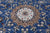 Blue 2' 8" X 10' 3" Persian Nain Handmade Wool & Silk Runner Rug - Q24051