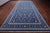 Blue 9' 0" X 19' 1" Persian Nain Handmade Wool & Silk Rug - Q24053