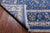 Blue 9' 0" X 19' 1" Persian Nain Handmade Wool & Silk Rug - Q24053