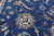 Blue 9' 0" X 19' 1" Persian Nain Handmade Wool & Silk Rug - Q24053