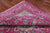 Pink 8' Square Wool & Silk Persian Nain Hand-Knotted Rug - Q24054