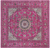 Pink 8' Square Wool & Silk Persian Nain Hand-Knotted Rug - Q24054