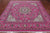 Pink 8' Square Wool & Silk Persian Nain Hand-Knotted Rug - Q24054