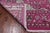Pink 8' Square Wool & Silk Persian Nain Hand-Knotted Rug - Q24054