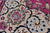 Pink 8' Square Wool & Silk Persian Nain Hand-Knotted Rug - Q24054