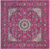 Pink 9' Square Persian Nain Handmade Wool & Silk Rug - Q24055