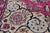 Pink 9' Square Persian Nain Handmade Wool & Silk Rug - Q24055