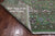 Green 8' Square Wool & Silk Persian Nain Handmade Rug - Q24057