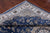 Blue 10' 3" X 14' 5" Persian Nain Handmade Wool & Silk Rug - Q24058