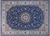 Blue 10' 3" X 14' 5" Persian Nain Handmade Wool & Silk Rug - Q24058