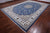 Blue 10' 3" X 14' 5" Persian Nain Handmade Wool & Silk Rug - Q24058