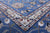 Blue 9' 11" X 20' 4" Persian Nain Handmade Wool & Silk Rug - Q24059