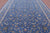 Blue 9' 11" X 20' 4" Persian Nain Handmade Wool & Silk Rug - Q24059