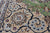 Green 8' Square Wool & Silk Persian Nain Hand Knotted Rug - Q24061