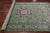 Green 6' 1" X 9' 2" Persian Nain Handmade Wool & Silk Rug - Q24099
