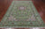 Green 6' 1" X 9' 2" Persian Nain Handmade Wool & Silk Rug - Q24099