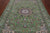 Green 6' 1" X 9' 2" Persian Nain Handmade Wool & Silk Rug - Q24099