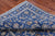 Blue 6' 0" X 9' 2" Persian Nain Handmade Wool & Silk Rug - Q24063