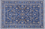 Blue 6' 0" X 9' 2" Persian Nain Handmade Wool & Silk Rug - Q24063