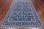 Blue 6' 0" X 9' 2" Persian Nain Handmade Wool & Silk Rug - Q24063