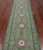 Green 2' 9" X 11' 10" Runner Persian Nain Handmade Wool & Silk Rug - Q24064