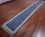 Blue 2' 9" X 17' 10" Persian Nain Handmade Wool & Silk Runner Rug - Q24067