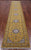 Gold 2' 7" X 14' 4" Runner Persian Nain Handmade Wool & Silk Rug - Q24069