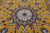 Gold 2' 7" X 14' 4" Runner Persian Nain Handmade Wool & Silk Rug - Q24069