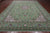 Green 10' 3" X 14' 2" Persian Nain Handmade Wool & Silk Rug - Q24070
