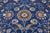 Blue 9' 11" X 14' 3" Handmade Persian Nain Wool & Silk Rug - Q24071