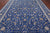 Blue 9' 11" X 14' 3" Handmade Persian Nain Wool & Silk Rug - Q24071