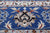 Blue 9' 11" X 14' 3" Handmade Persian Nain Wool & Silk Rug - Q24071