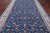 Blue 8' 1" X 16' 4" Handmade Persian Nain Wool & Silk Rug - Q24072