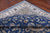 Blue 8' 0" X 16' 5" Persian Nain Hand-Knotted Wool & Silk Rug - Q24073