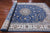 Blue 8' 0" X 16' 5" Persian Nain Hand-Knotted Wool & Silk Rug - Q24073
