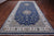 Blue 8' 0" X 16' 5" Persian Nain Hand-Knotted Wool & Silk Rug - Q24073