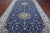 Blue 8' 0" X 16' 5" Persian Nain Hand-Knotted Wool & Silk Rug - Q24073