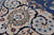 Blue 8' 0" X 16' 5" Persian Nain Hand-Knotted Wool & Silk Rug - Q24073