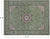 Green 8' 11" X 11' 11" Persian Nain Hand Knotted Wool & Silk Rug - Q24074