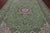 Green 8' 11" X 11' 11" Persian Nain Hand Knotted Wool & Silk Rug - Q24074