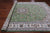 Green 9' 0" X 12' 2" Persian Nain Hand Knotted Wool & Silk Rug - Q24075