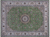Green 9' 0" X 12' 2" Persian Nain Hand Knotted Wool & Silk Rug - Q24075