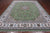Green 9' 0" X 12' 2" Persian Nain Hand Knotted Wool & Silk Rug - Q24075
