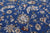 Blue 9' Square Persian Nain Handmade Wool & Silk Rug - Q24076