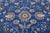 Blue 9' Square Persian Nain Handmade Wool & Silk Rug - Q24076